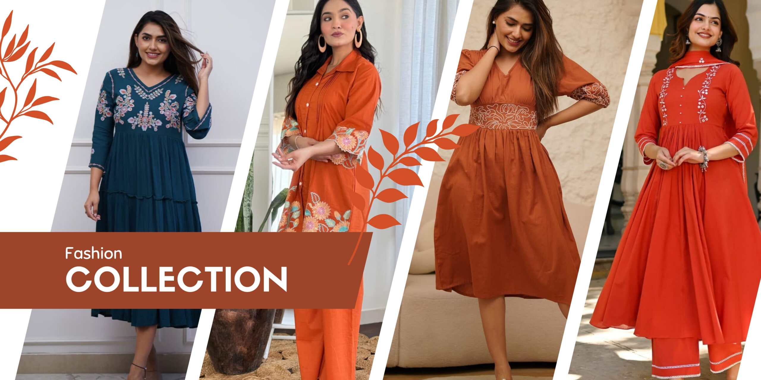 Beige Aesthetic Exclusive Fashion Wear Collection Clothing Banner (1)